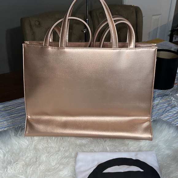 Telfar Medium Copper Shopping Bag 100% Authentic - Picture 4 of 12